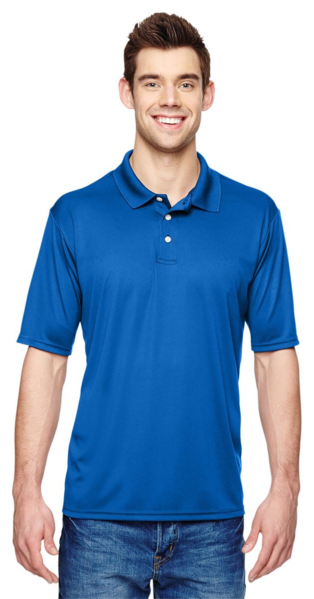 Mens 4 oz cool Dri with Fresh IQ Polo - BLAcK - S(D0102H2HR9g)