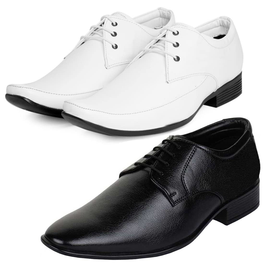 Modern Trendy Formal Shoes/Party Shoes/ 2 Shoes Combo with Free Belt for Men and Boys (BAZAAR7926_VTR301Blk) Multicolor 6
