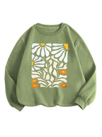 TAGAS Womens Sweatshirt| Jumper Women Winter Wear| Floral Print (Sweatshirt) for Women |Womens Winter wear