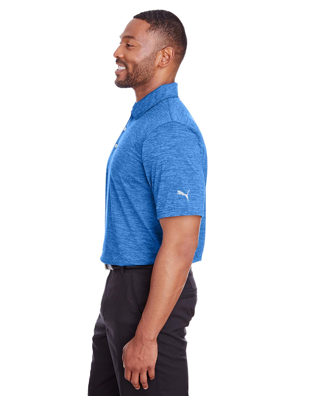 Mens Icon Heather Polo - PUMA BLAcK - M(D0102H7Y4ZP)