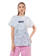 Bewakoof Air 1.0 Official Naruto Merchandise Anime Womens Graphic Printed Boyfriend Fit Half Sleeve Round Neck Cotton Slub T-Sh