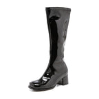 Girls Black Gogo Boots X-Large (4-5)