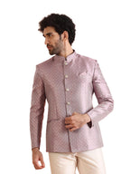 Kisah MenS Bandhgala & Trouser Set  Textured Silk Blend Jacquard Ethnic Suit For Men  Regular Fit Wedding & Festivals  Dry Clean