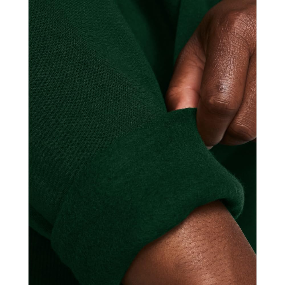 Under Armour Womens Rival Fleece Hoodie, (301) Forest Green / / White, X-Small