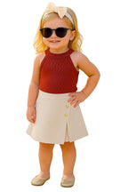 A.T.U.N. (ALL THINGS UBER NICE) Girls Stylish Two Piece Outfit Set with Sleeveless Tank Top and Skort | Casual Summer Clothing
