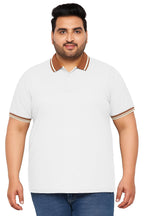 Veirdo Men's Cotton Short Sleeve Regular Fit Classic Polo Collar Plus Size T-Shirt