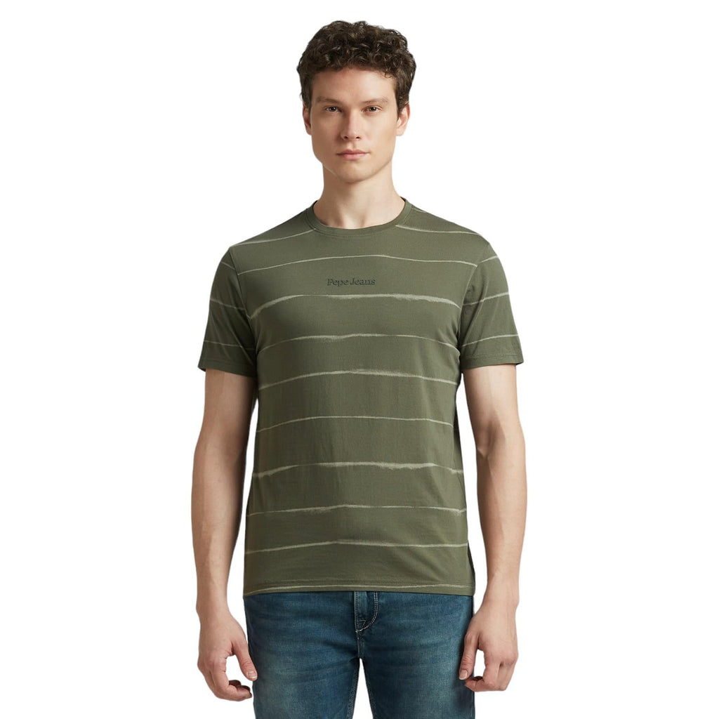 Pepe Jeans MenS Slim Fit T-Shirt (Pm509815_Leaf Green