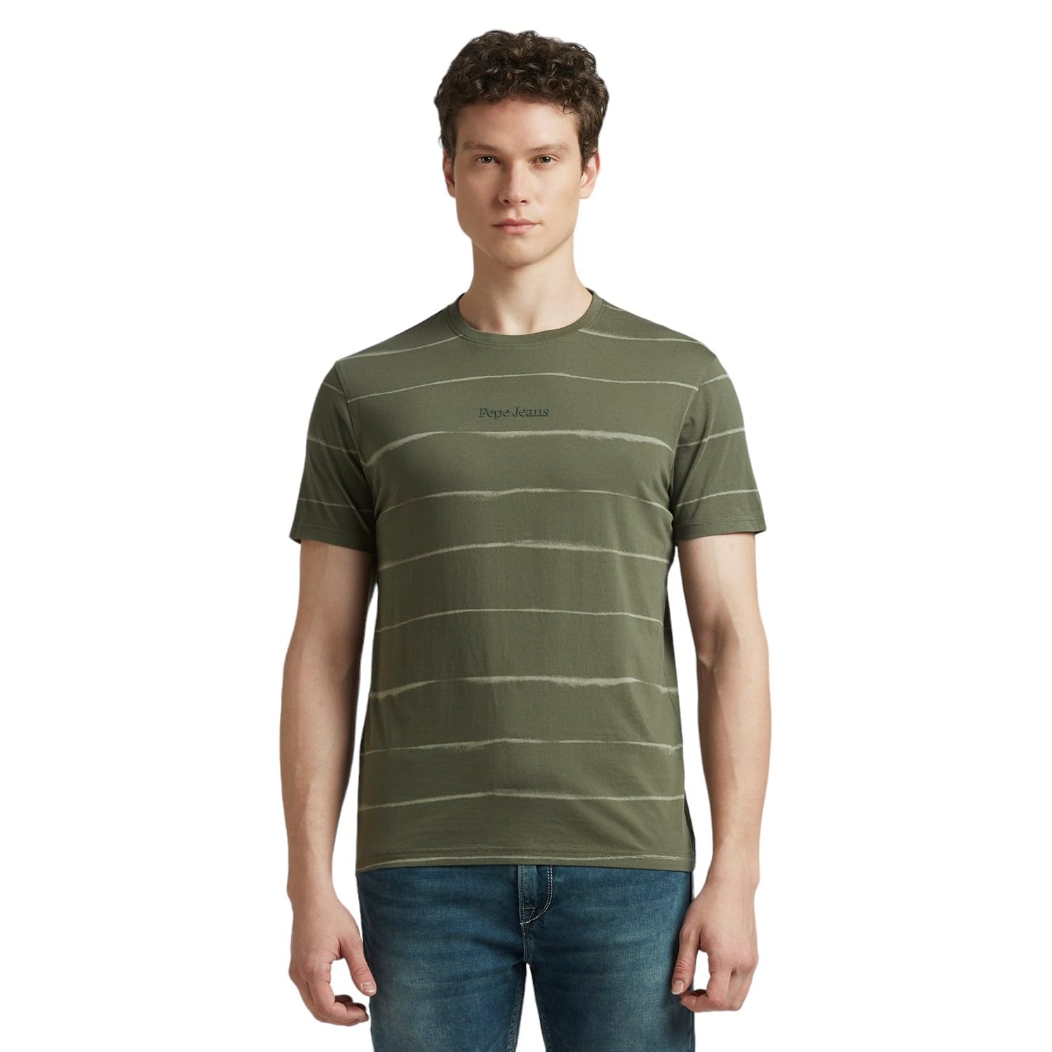 Pepe Jeans MenS Slim Fit T-Shirt (Pm509815_Leaf Green