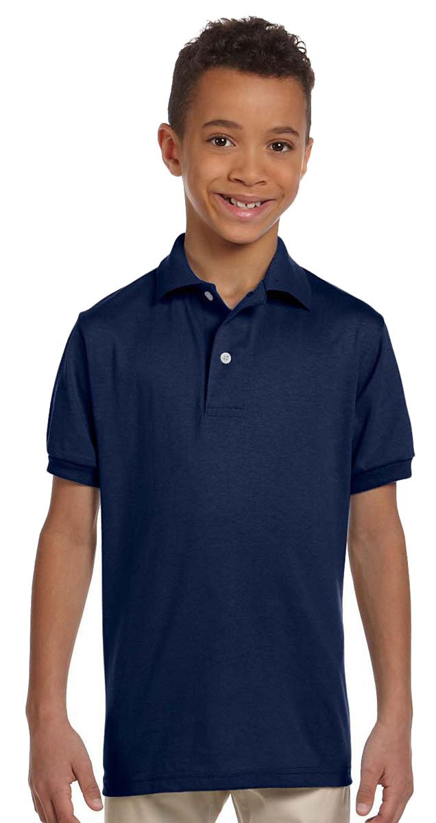 Youth SpotShieldJersey Polo - FOREST gREEN - S(D0102HI3DSV)