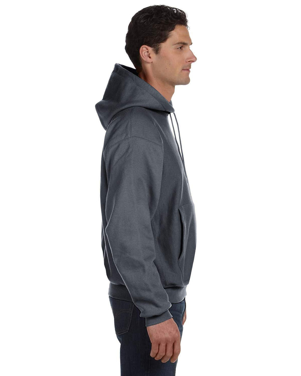 Reverse Weave Pullover Hooded Sweatshirt - OXFORD gRAY - M(D0102H7YWXX)