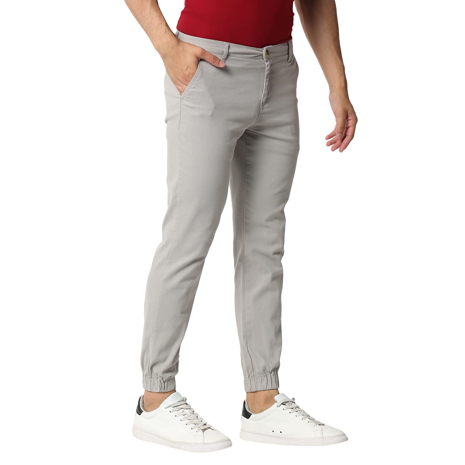 Thomas Scott Mens Solid Regular Fit Trouser