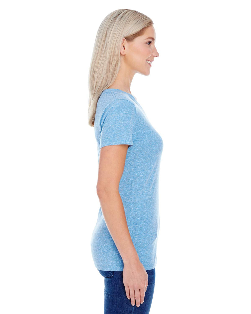 Ladies Triblend Short-Sleeve T-Shirt - cREAM TRIBLEND - 2XL(D0102H7K05T)