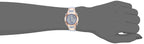 Armitron Sport Women's 45/7012PBL Rose Gold-Tone Accented Digital Chronograph Powder Blue Resin Strap Watch