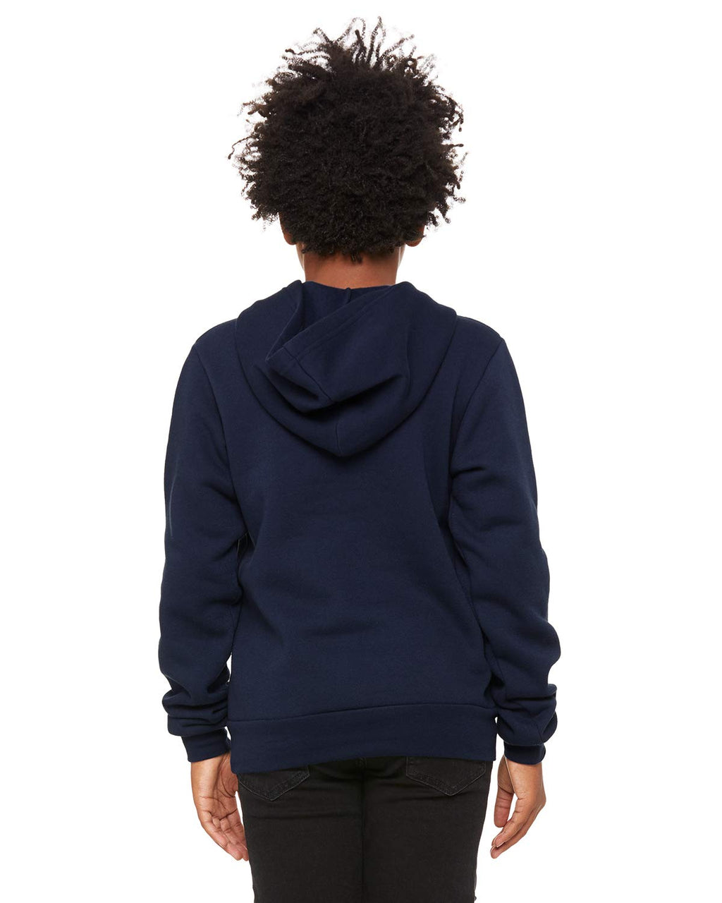 Youth Sponge Fleece Pullover Hooded Sweatshirt - BLAcK - S(D0102H7W35T)
