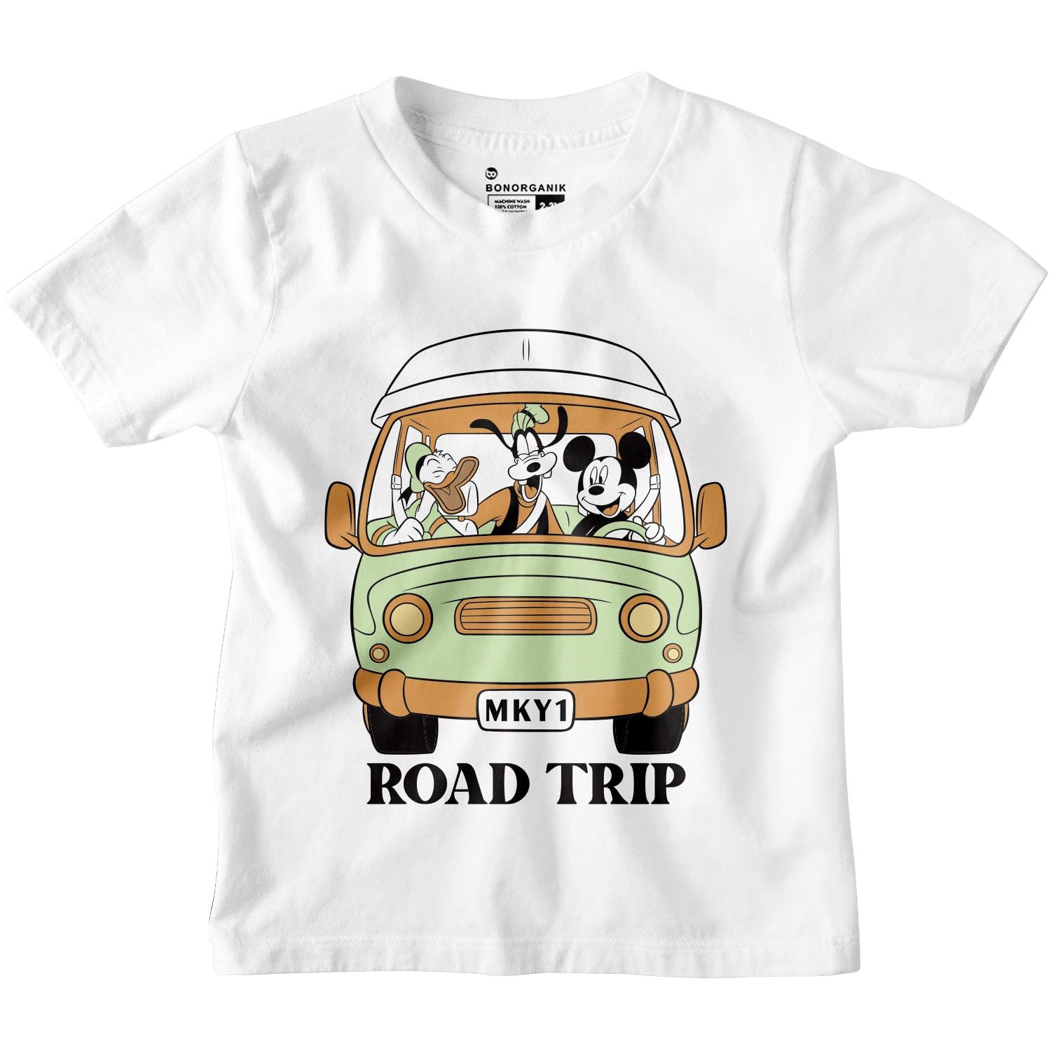 Bon Organik Boys Regular Fit T-Shirt (BON11017_White