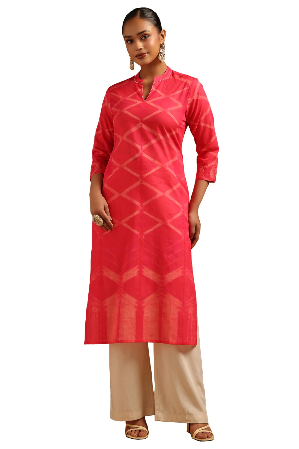 Soch Women Pure Cotton Geometric Kurta