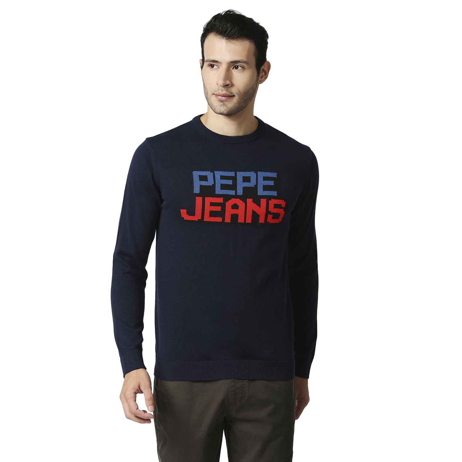 Pepe Jeans MenS Cotton Classic Sweater (Pm702330_Navy_M)