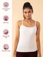 Nykd Cotton Everyday Bramisole For Women - Camisole With In-Built Bra, Padded & Moulded Cups, Adjustable Straps Bramisole, Nyc00