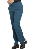 Dynamix Scrubs for Women, Drawstring Cargo Pants for Women Plus Size DK130P, 2XL Petite, Caribbean Blue
