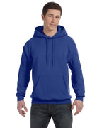 Hanes Men's Pullover EcoSmart Hooded Sweatshirt, Deep Royal, Large