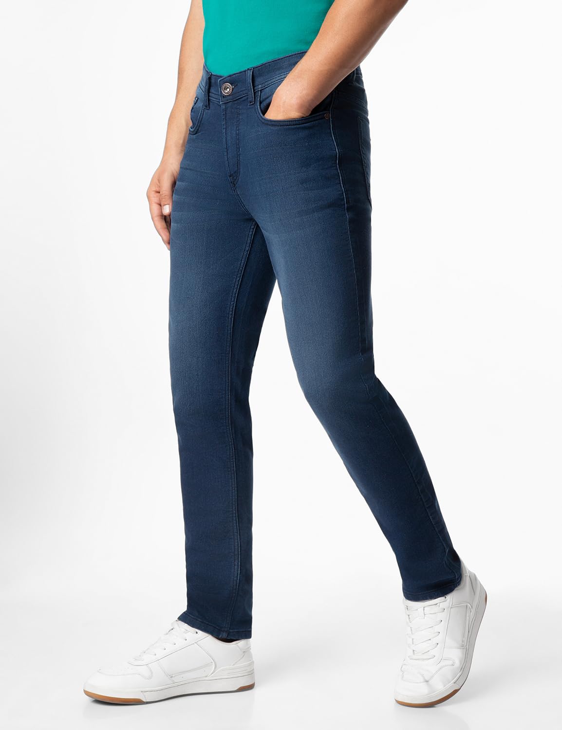 INKD Mens Regular Jeans (INKAW23MJN-020_Indigo-Dark Tide