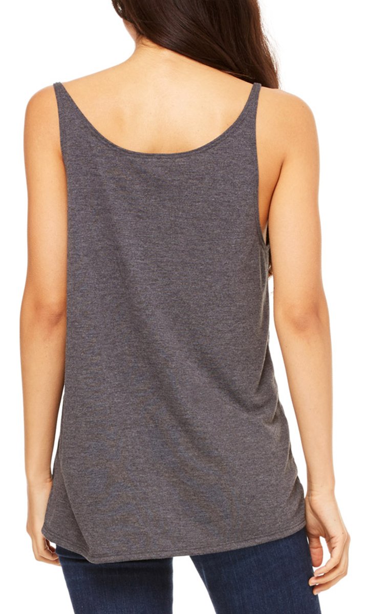 Ladies Slouchy Tank - WHITE - M(D0102H7WEg6)