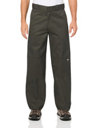 Dickies Men's Loose Fit Double Knee Work Pants, Olive Green