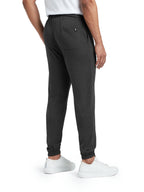 XYXX Mens Cotton Modal Joggers - Relaxed Fit, Antimicrobial, High Stretch, Sweat Absorbent Solid Ace Loungewear with Zippered P
