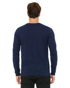 Unisex Jersey Long-Sleeve T-Shirt - RED - S(D0102H7WPZ2)