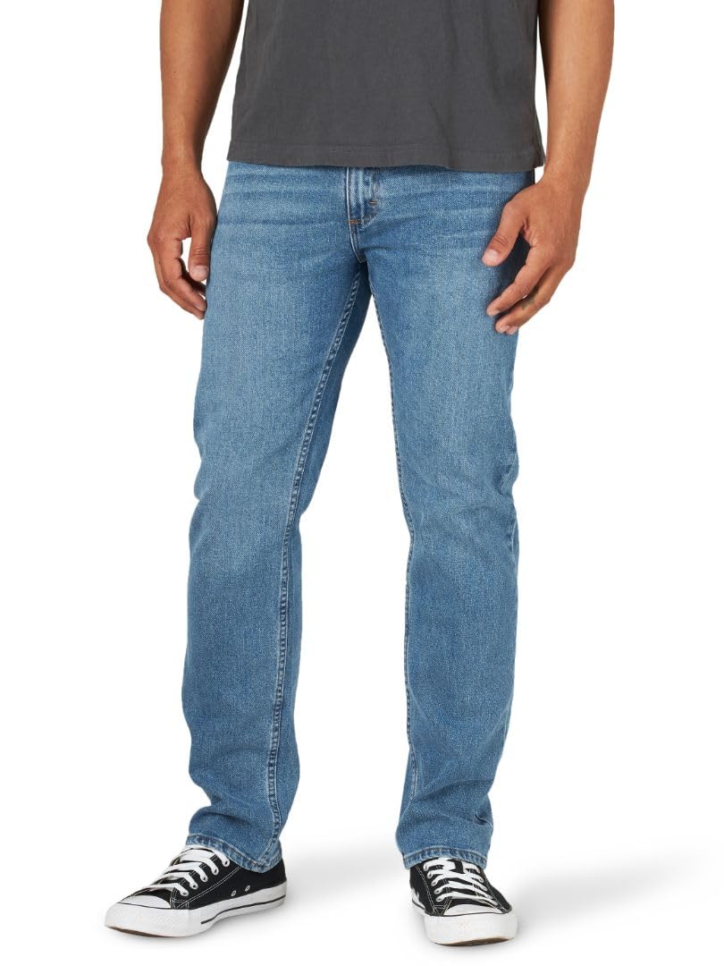 Wrangler Authentics Men's Big & Tall Regular Fit Comfort Flex Waist Jean, Leon, 52W x 30L