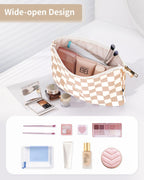 Narwey Small Makeup Bag for Purse Travel Makeup Pouch Cosmetic Bag Zipper Pouch Bags for Women