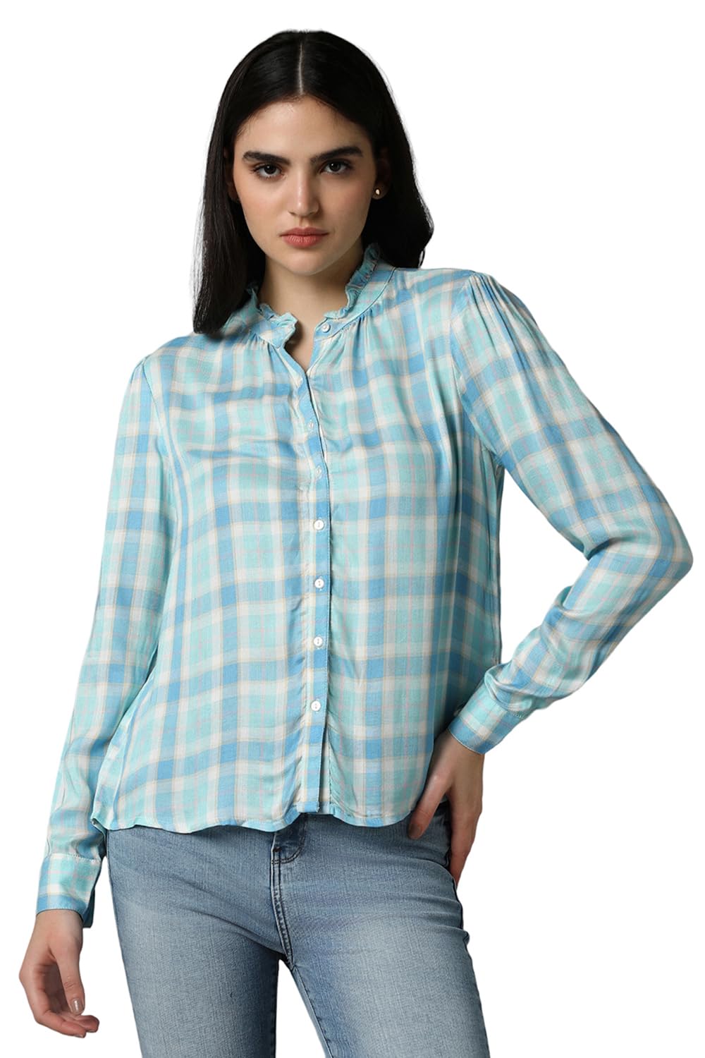 Allen Solly Women Regular Fit Full Sleeve Button-Down Shirt