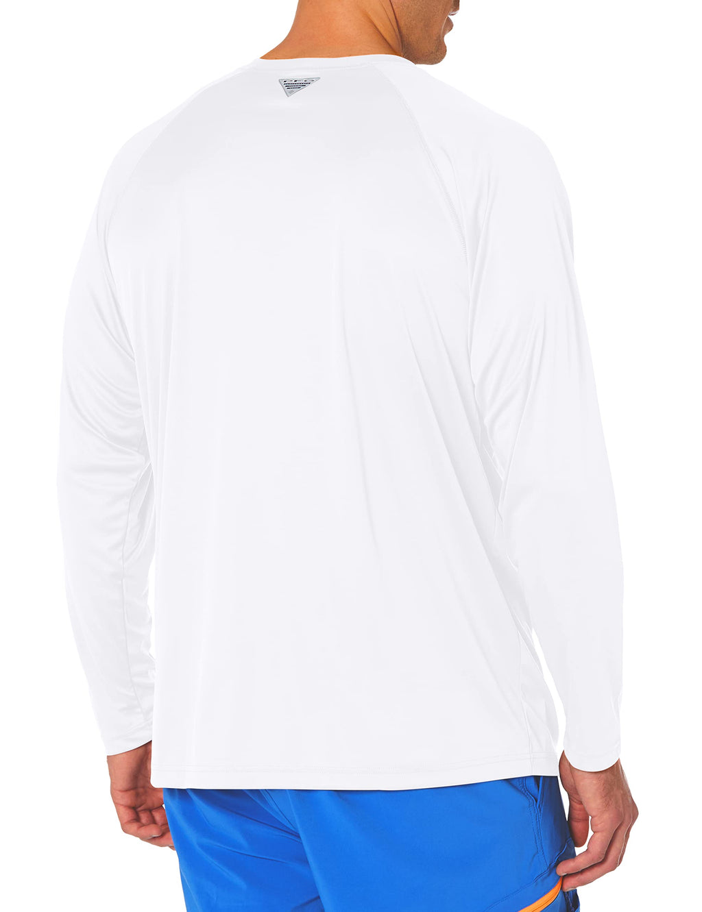 columbia Mens Terminal Tackle Long Sleeve Shirt, WhiteNightshade Logo, Large