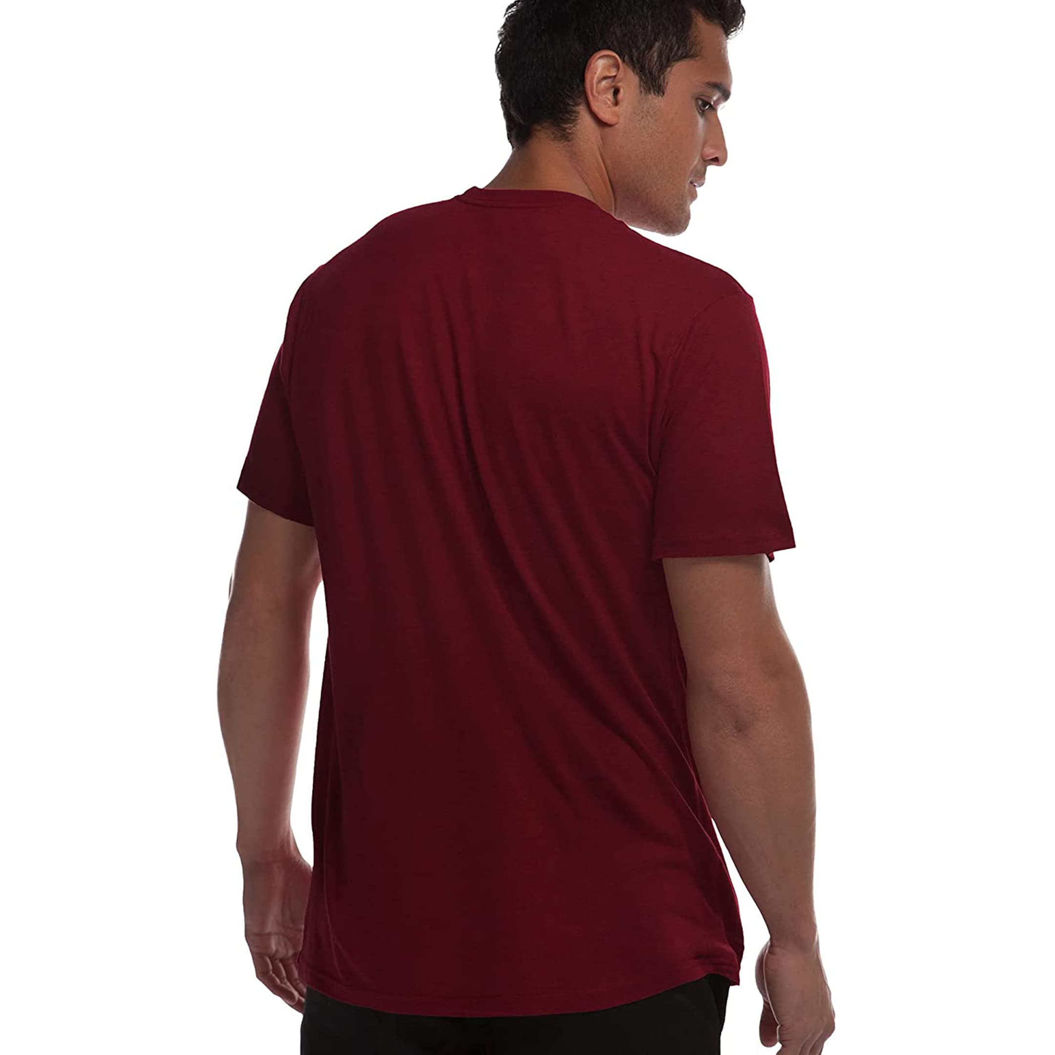 Bamboo Comfort Crew Tee - Rockwood Red by Cariloha for Men - 1 Pc T-Shirt (S)