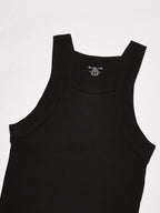 Evolve Men's Cotton Comfort Square Cut Tank Multi Pack, Black, X-Large