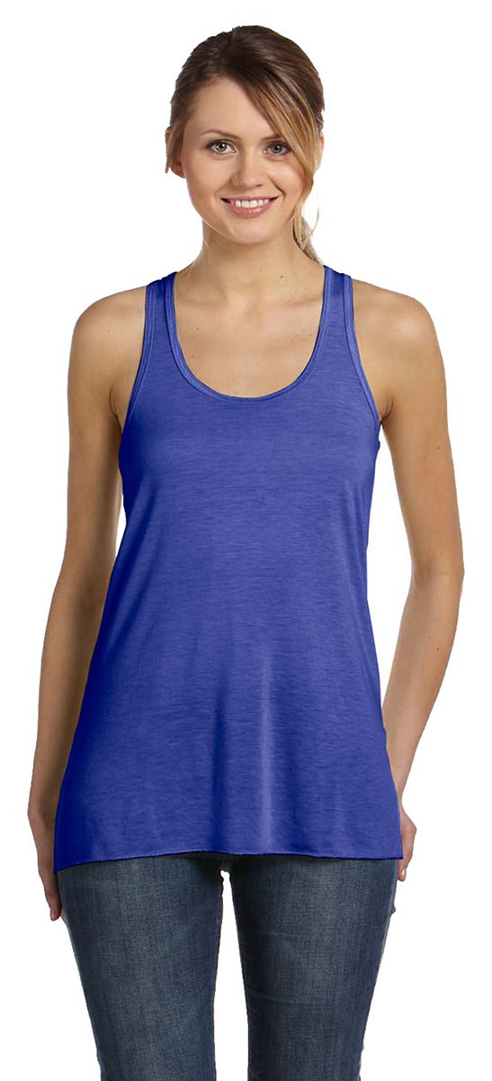 Ladies Flowy Racerback Tank - ATHLETIc HEATHER - S(D0102H7K5RJ)