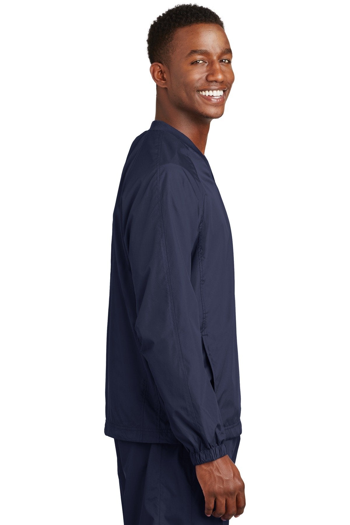 Sport-Tek V-Neck Raglan Wind Shirt JST72