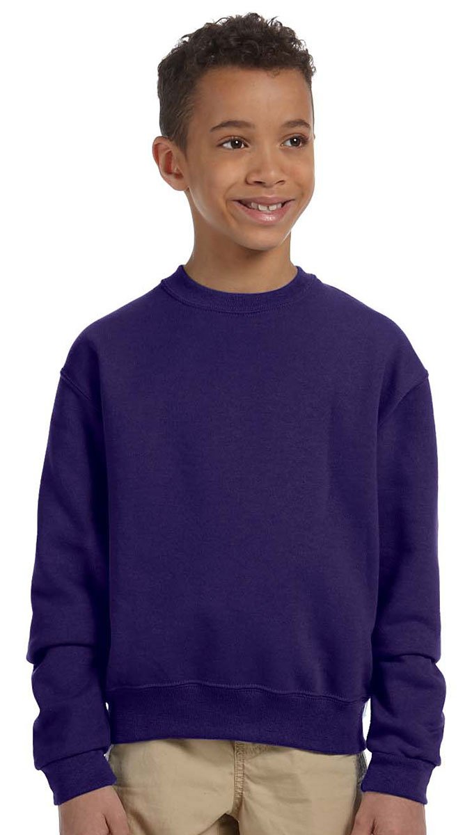 Youth NuBlend Fleece crew - BLAcK - S(D0102HI3YI7)