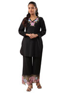 Libas Embroidered Libas Silk blend Straight-fit Co-ords set for Women (49588S)