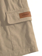 SMOWKLY Authentics Classic Mens Ribbed Polycotton Relaxed Fit Cargo Stretch Shorts || Half Pant with Drawstring & 4 Pockets ||