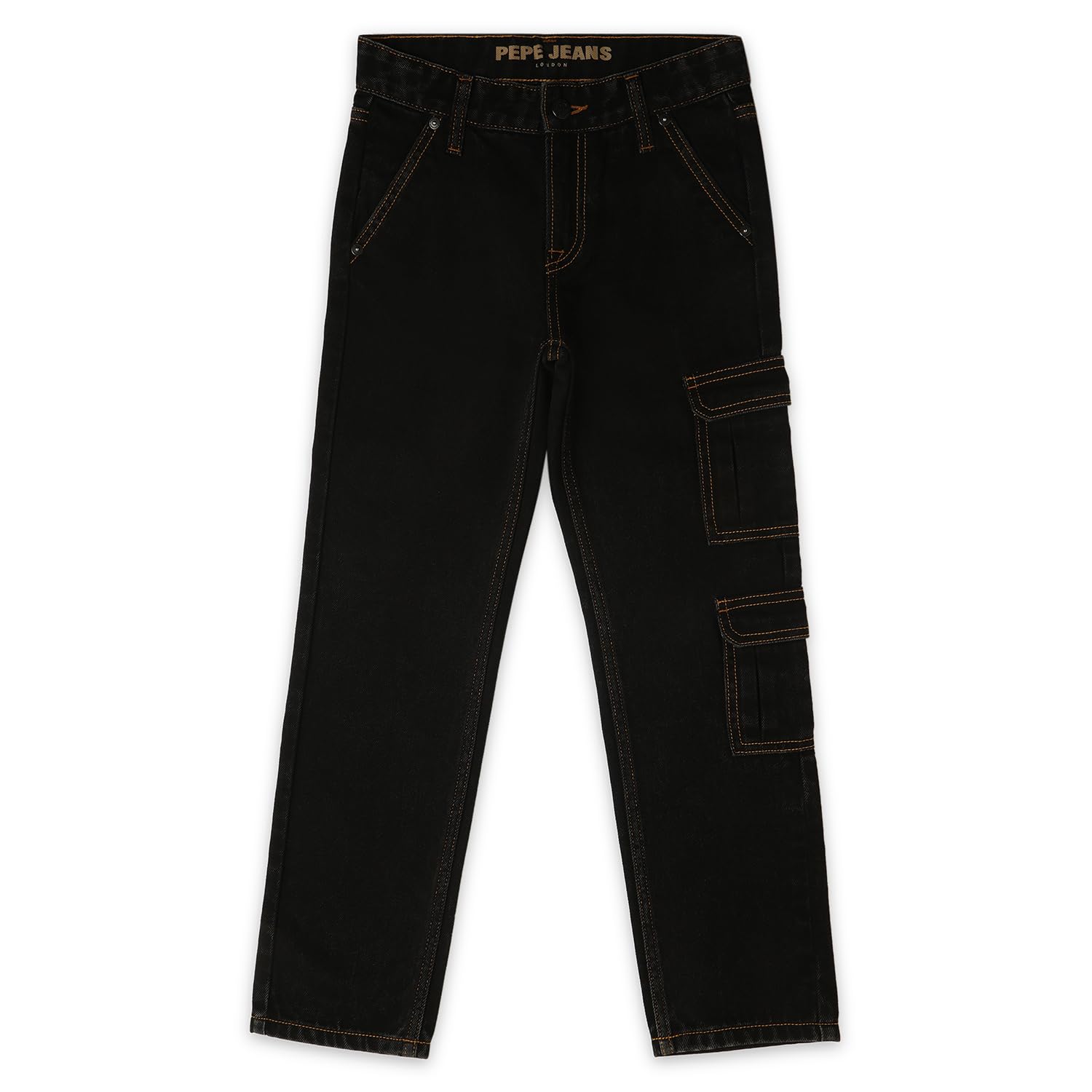 Pepe Jeans BoyS Relaxed Jeans (Pb202168Q01_Black Used