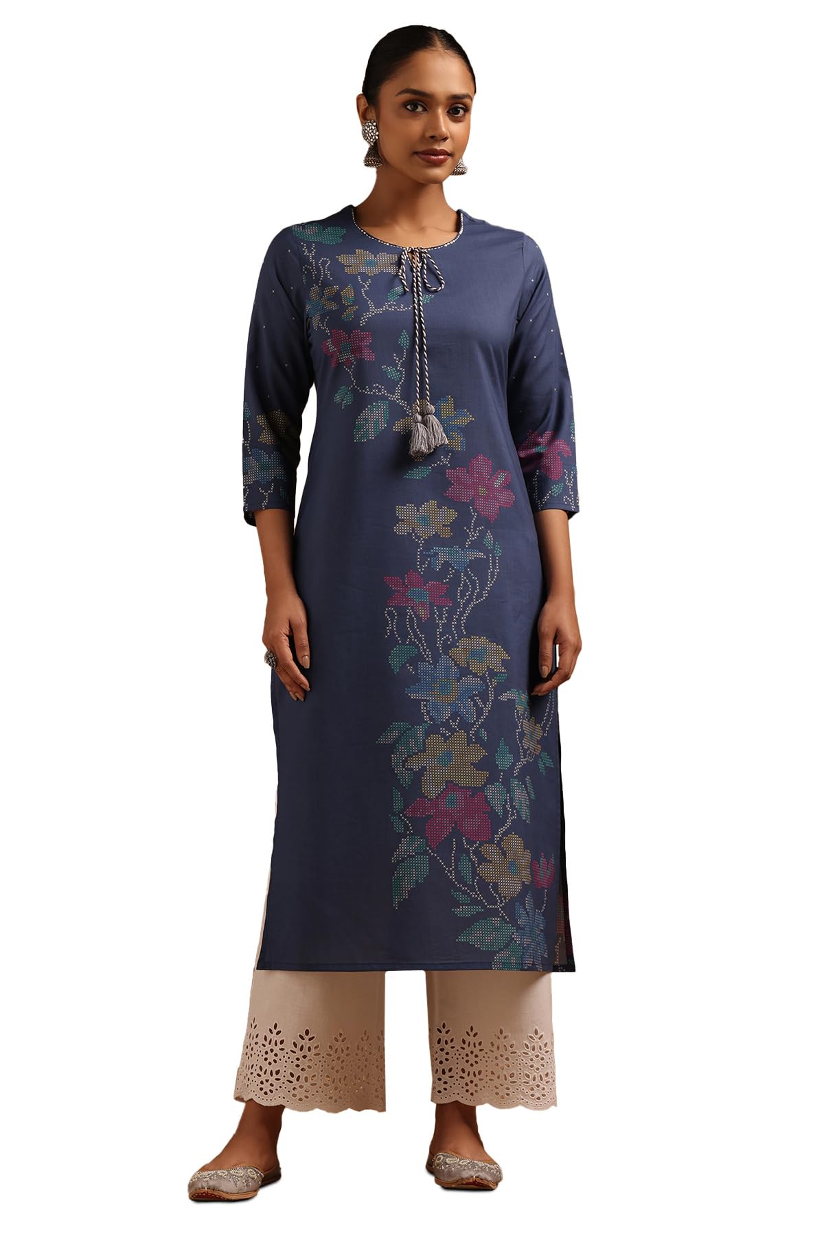 Soch Women Cotton Floral Printed Kurta
