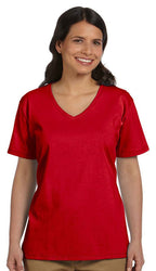 Ladies Essential-T V-Neck T-Shirt - BLAcK - S(D0102H7KWJ8)