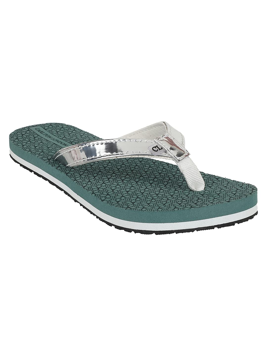 Carlton London Sports Women Green Slipper(5 UK) 5