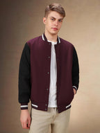 Dennis Lingo Men Colorblock Polyester Regular Fit Full Sleeves Bomber Jacket