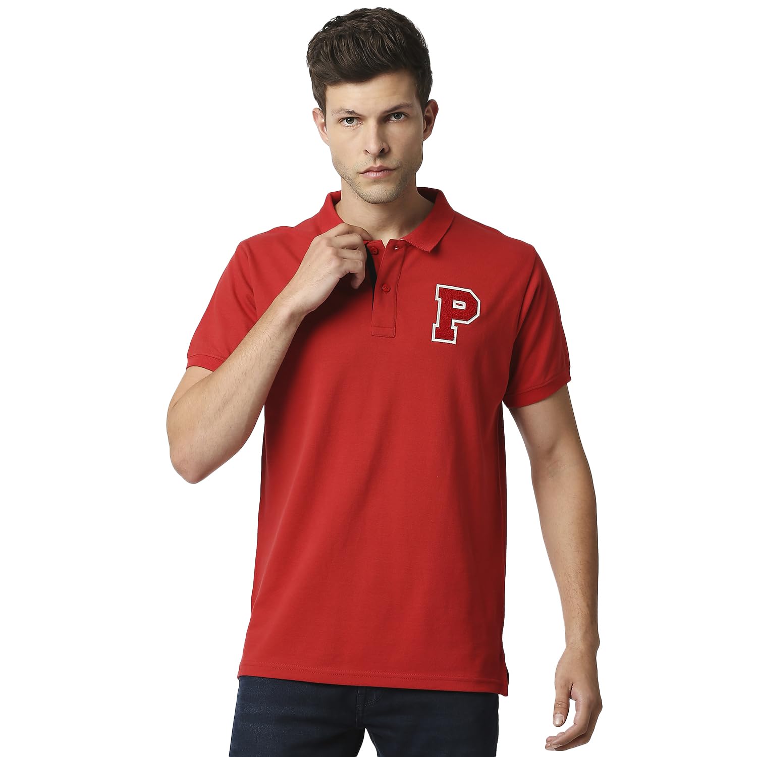 Pepe Jeans MenS Solid Loose Fit T-Shirt (Pm542006_Red S)