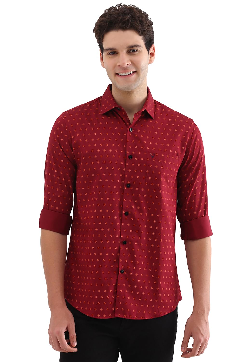 Allen Solly Men Regular Fit Printed Casual Full Sleeve Shirt
