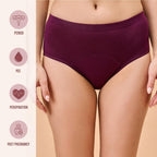 Nykd (Nyp271 Sustainable Bamboo Cotton Period Panty For Women | Leakproof, Anti Odor & Anti Bacterial Underwear With High Absorb