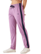 Modeve Striped Women Pink Track Pant