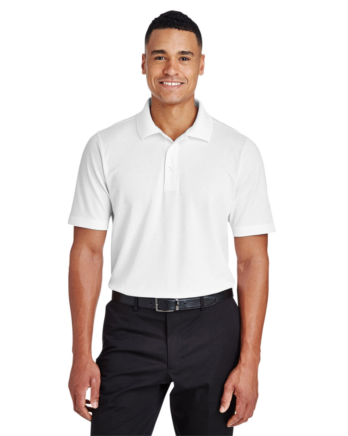 crownLux PerformanceMens Plaited Polo - gRAPHITE - 2XL(D0102H7NS92)